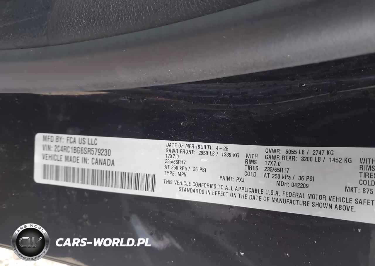 2025 Chrysler Pacifica Select VIN:2C4RC1BG6SR579230 - 9