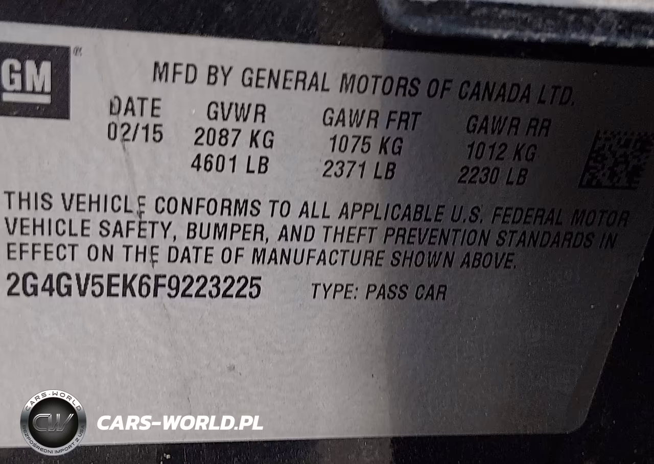 2015 Buick Regal 1Fl VIN:2G4GV5EK6F9223225 - 9