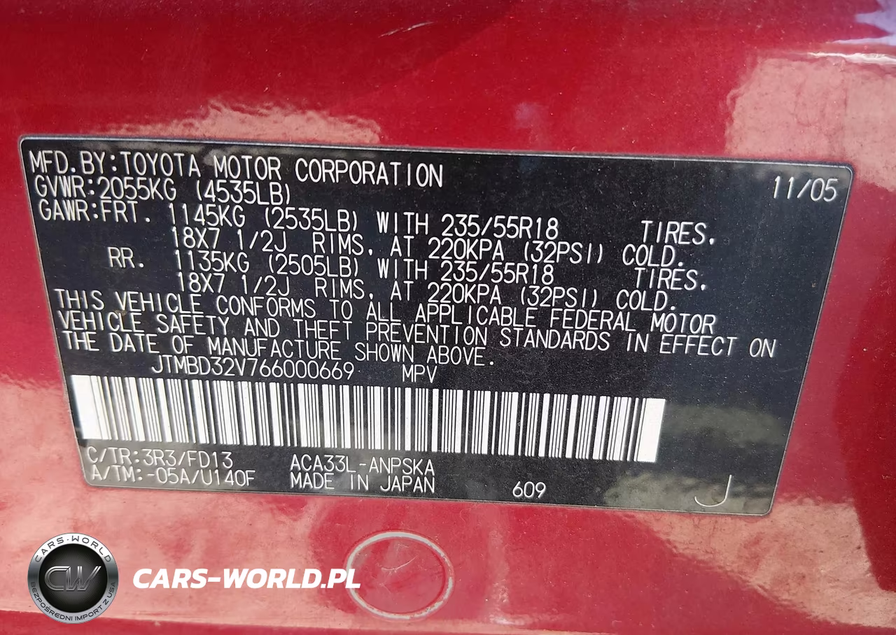 2006 Toyota Rav4 Sport VIN:JTMBD32V766000669 - 9