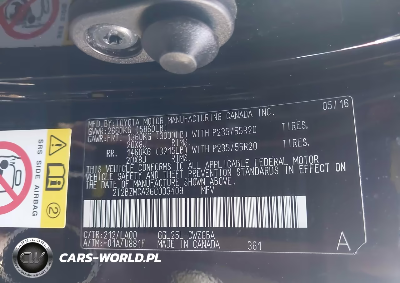 2016 Lexus Rx 350 VIN:2T2BZMCA2GC033409 - 9