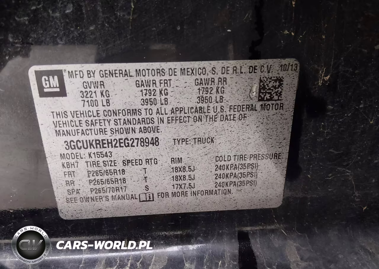 2014 Chevrolet Silverado 1500 1Lt VIN:3GCUKREH2EG278948 - 9