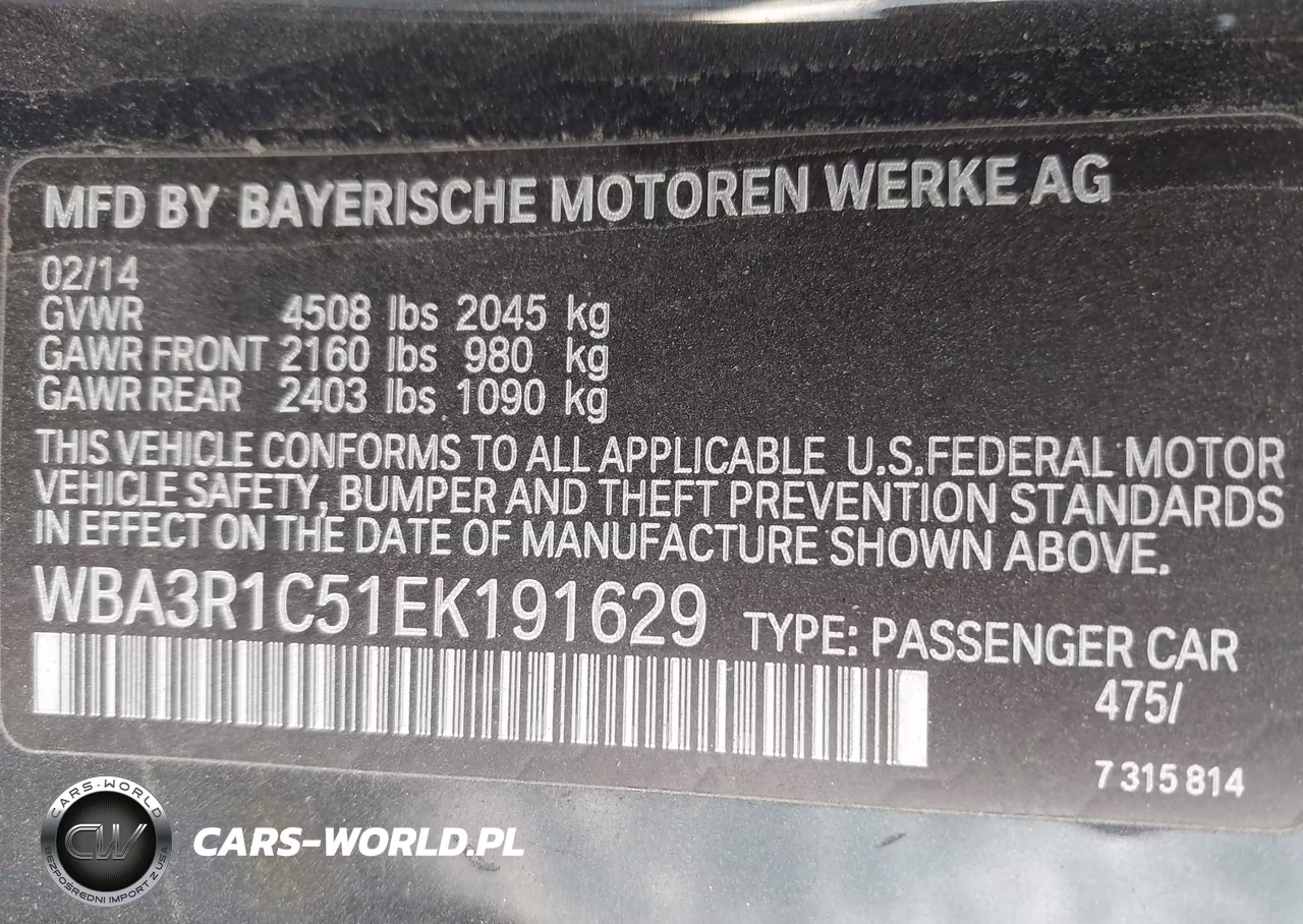 2014 BMW 435I VIN:WBA3R1C51EK191629 - 9