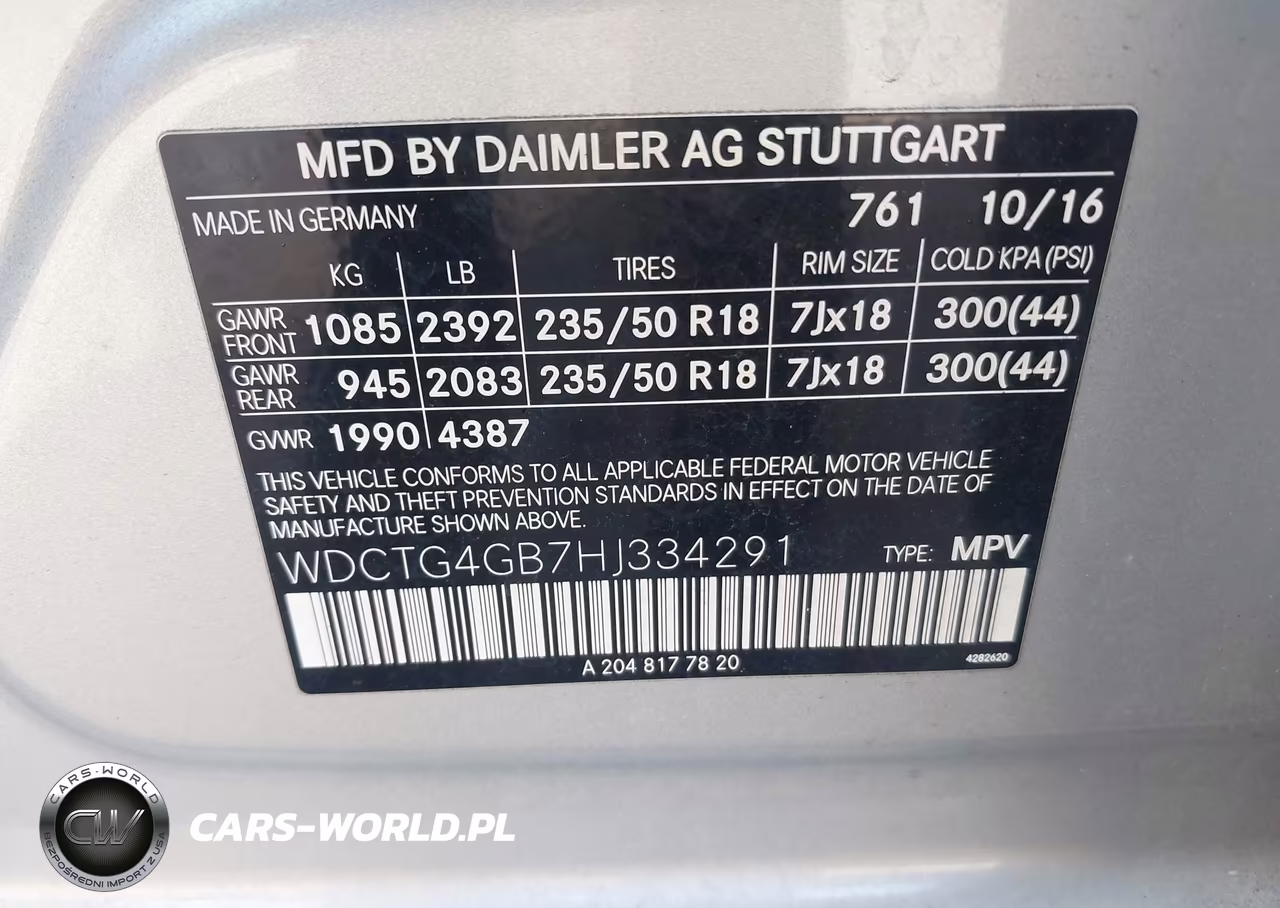 2017 Mercedes-Benz Gla 250 4Matic VIN:WDCTG4GB7HJ334291 - 9