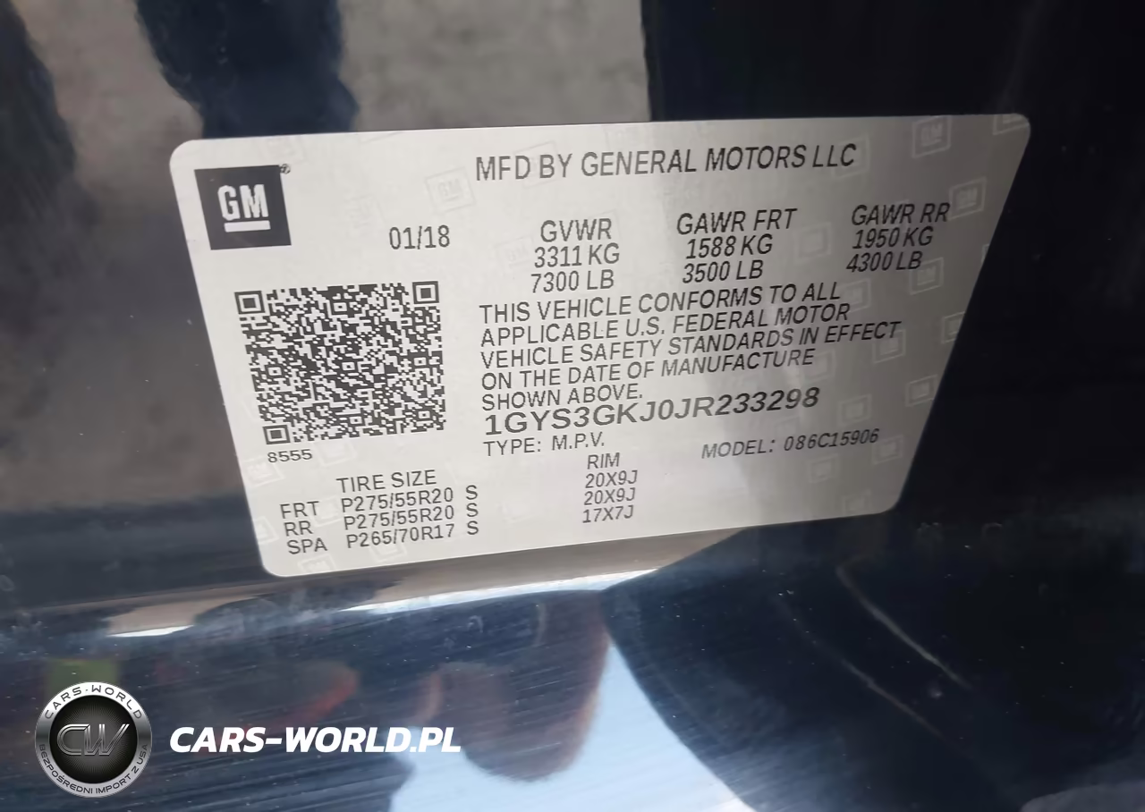 2018 Cadillac Escalade Esv Standard VIN:1GYS3GKJ0JR233298 - 9
