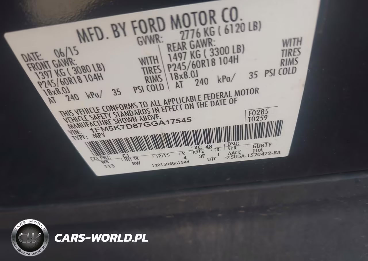 2016 Ford Explorer Xlt VIN:1FM5K7D87GGA17545 - 9