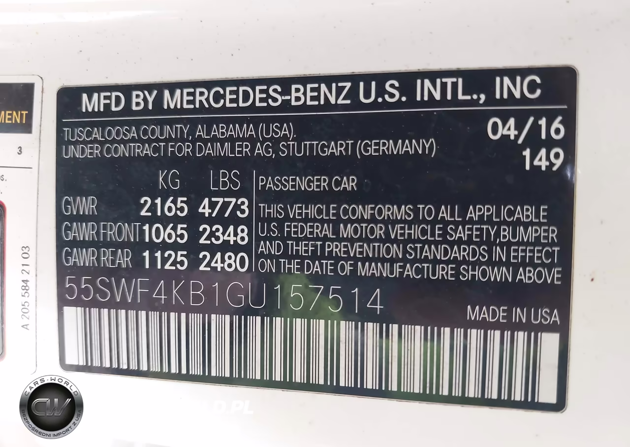 2016 Mercedes-Benz C 300 4Matic-Luxury 4Matic-Sport 4Matic VIN:55SWF4KB1GU157514 - 9