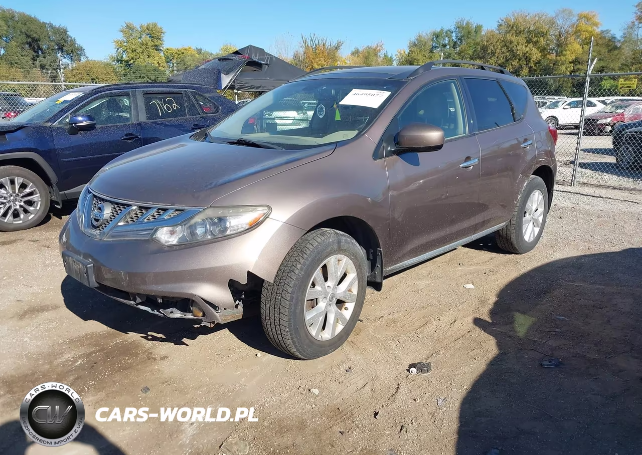 2014 Nissan Murano Sl VIN:JN8AZ1MW0EW505298 - 2